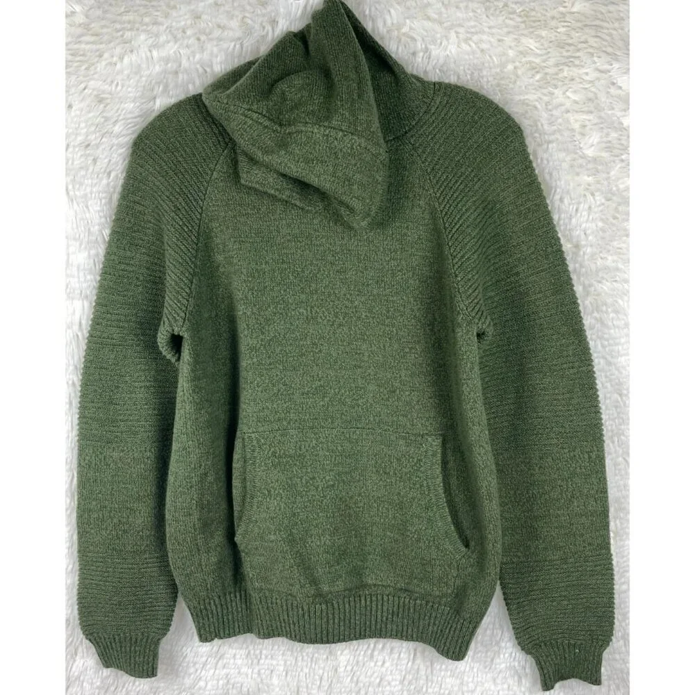Bixby Nomad XL 16/18 Green Hooded Sweater Front Pocket Pouch Long Sleeve - Picture 3 of 8